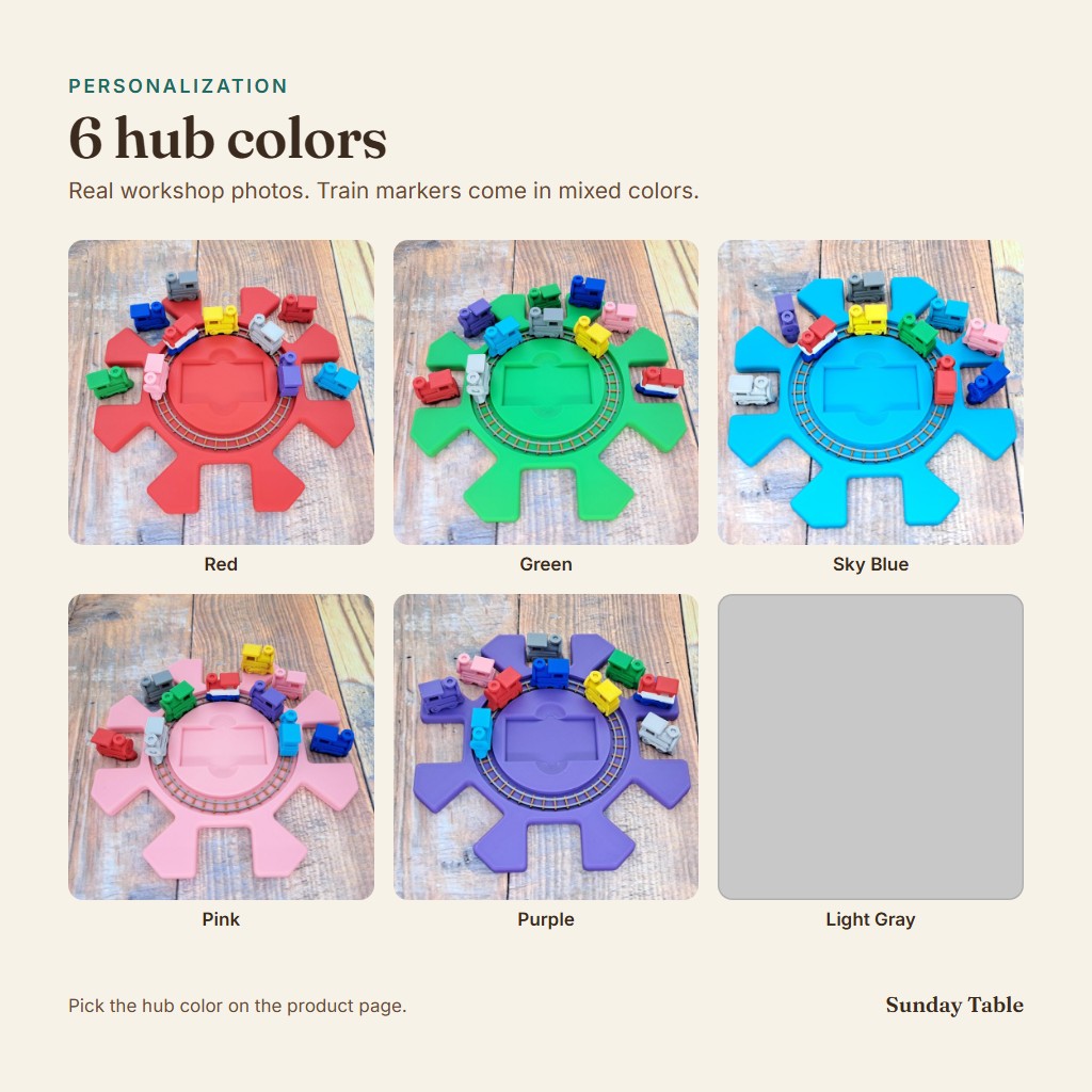 Chart of the color choices